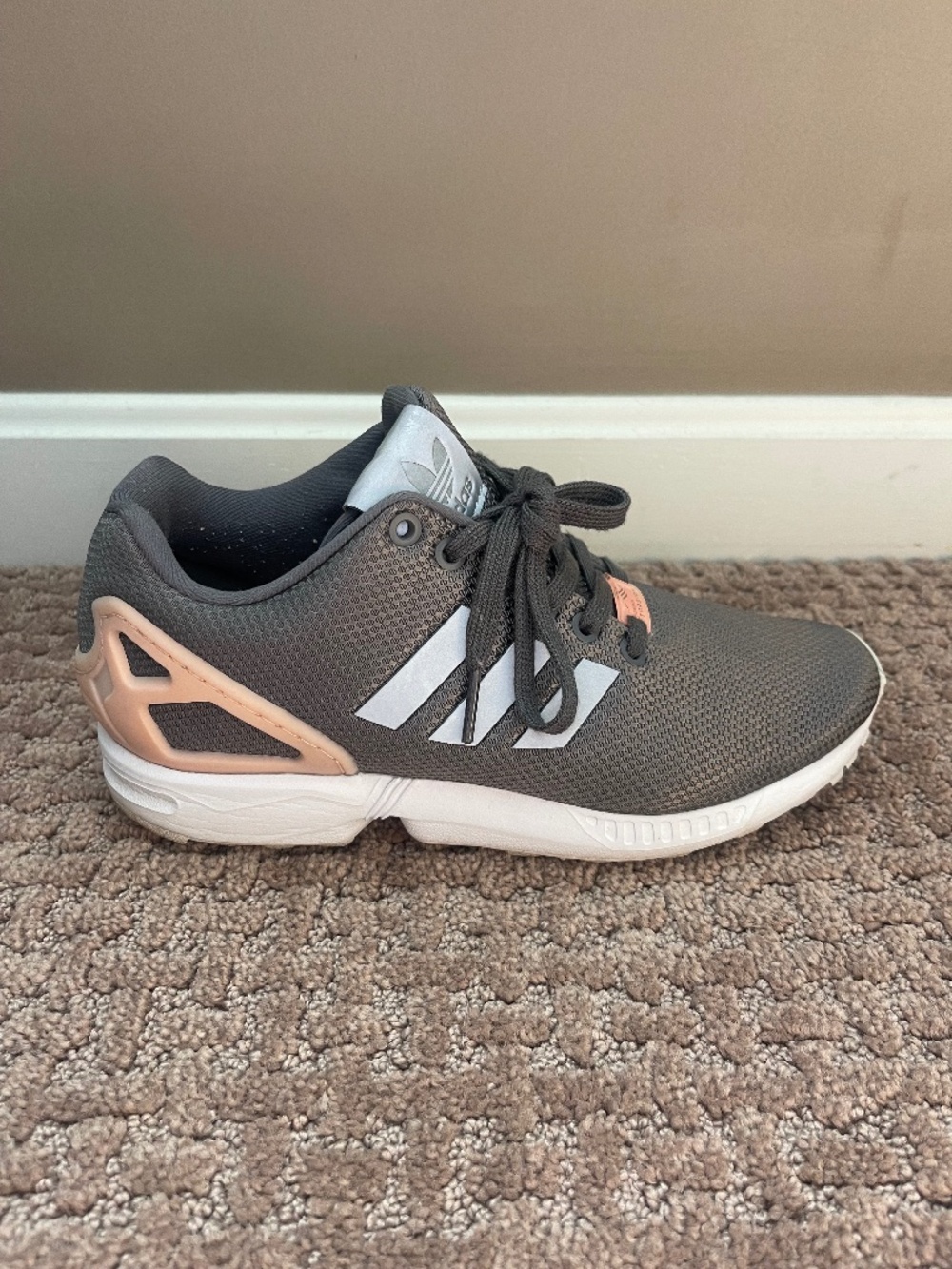 Adidas Originals ZX Flux Torsion Gray Sneakers Women’s 7